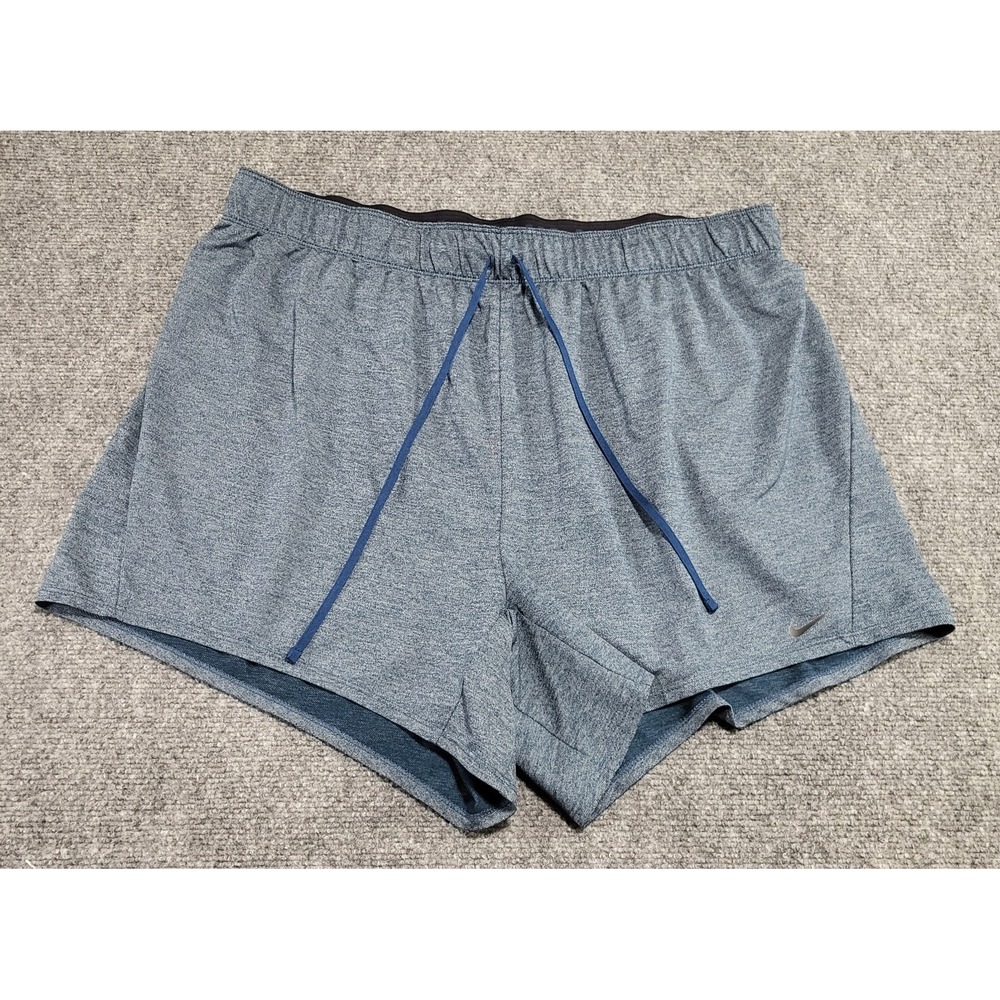 Nike Attack 2.0 Gym Active Training Dri-Fit Blue Shorts CJ2299-013 Woman's Sz XL